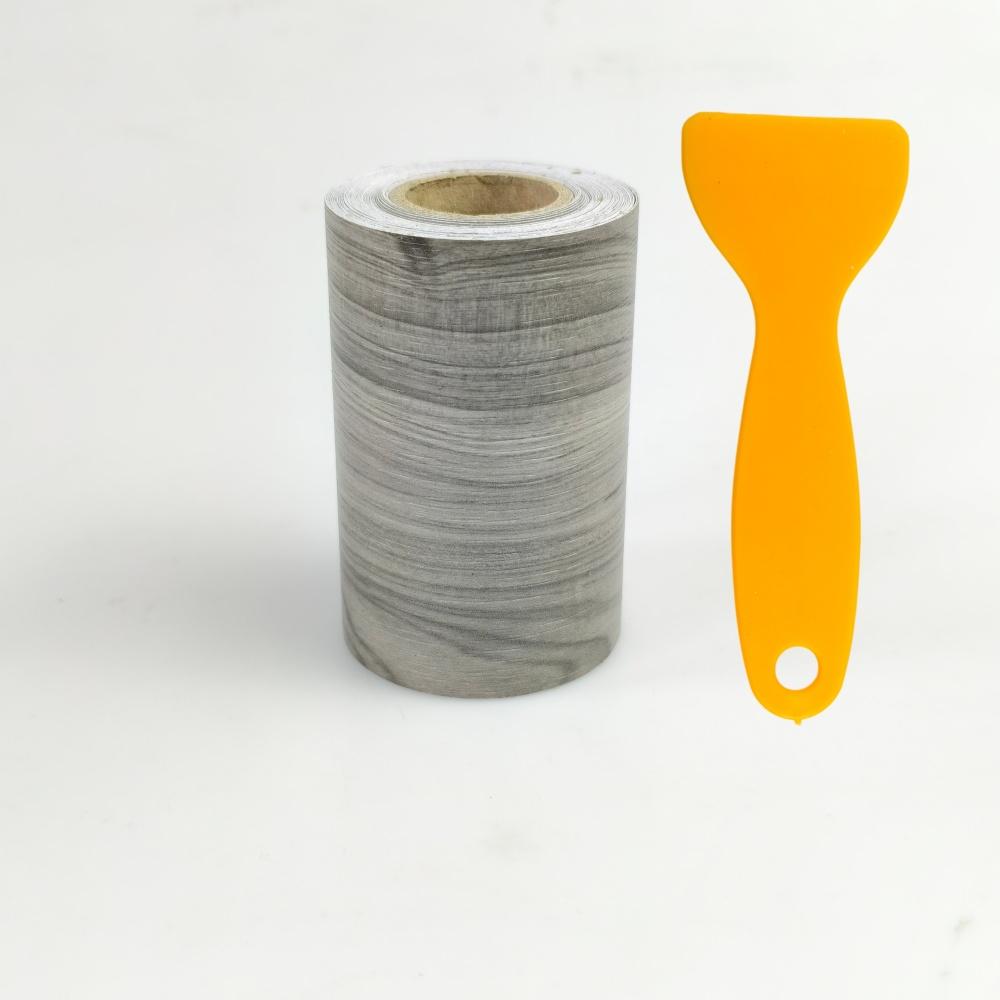 1roll 8cm/3.15in wide antique wood grain waterproof sticker with damaged window sill repair,skirting board,door frame,waistline