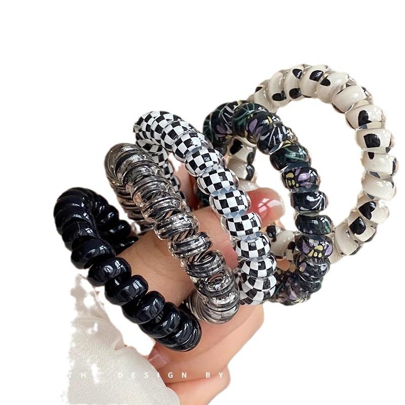 Modische bunte Haargummis - Hochelastische und strapazierfähige Bänder für Damen-Pferdeschwänze