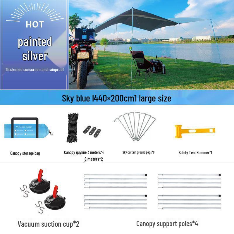 Auto-montierbares Outdoor-Camping-Vorzelt und Sonnenschutz-Zelt