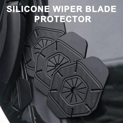 2 pçs carro limpador braço buraco almofada de silicone universal caminhão suv auto pára-brisa limpador braço buraco protetor guarda capa poeira acessórios exteriores automóveis