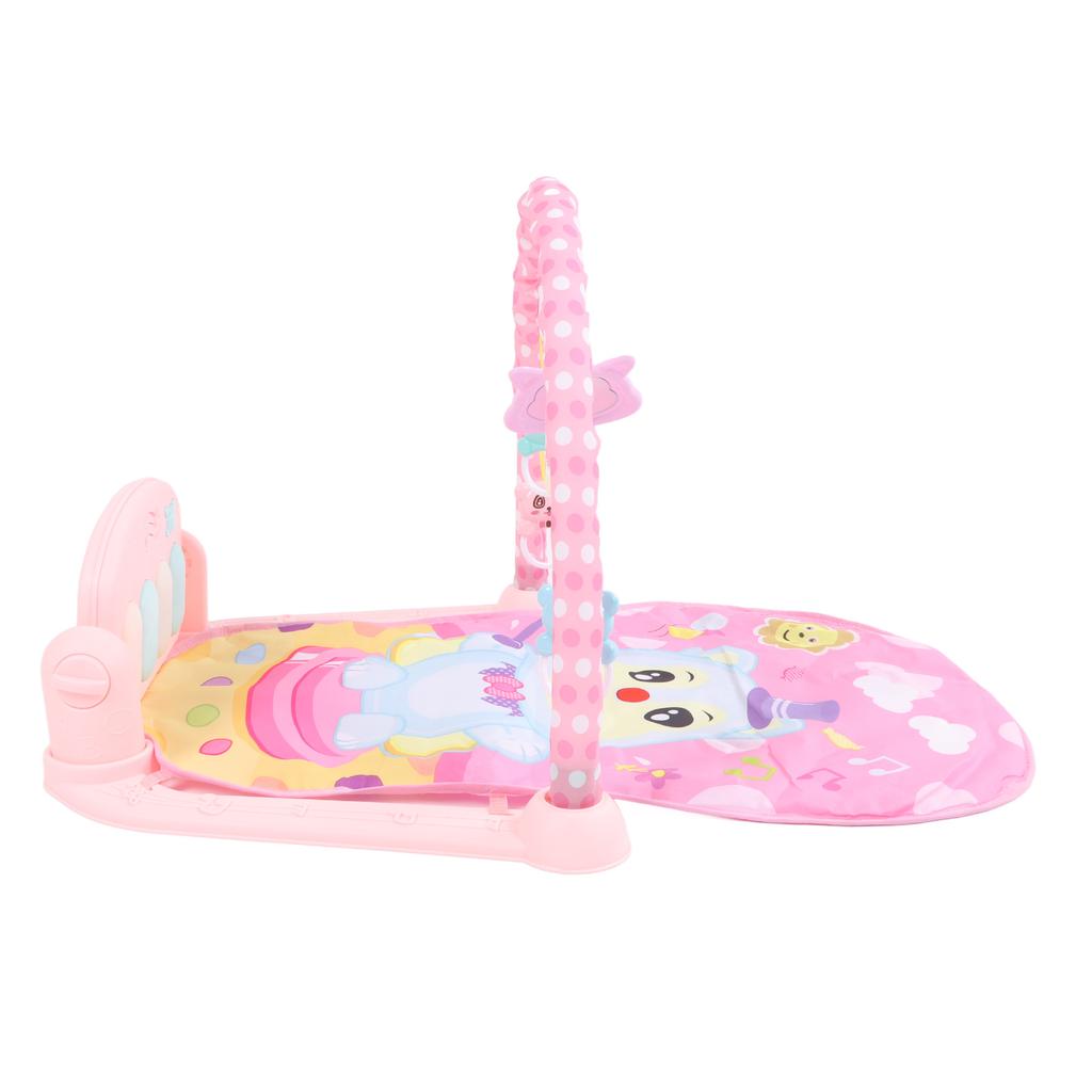Baby Gym Play Mat Baby Activity Gym Mat with Music Tummy Time Padded Toy Baby Play Mat Gift