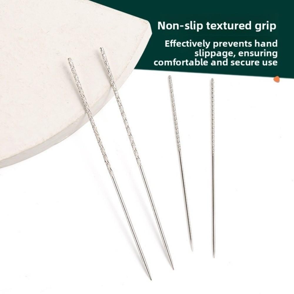 15PCS/Boxed Knurled Needle Hread Head Piping Trouser Leg Needle  for Woven Fabric Cloth