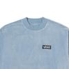 Vans Solid Color Crew Neck Pullover Long Sleeve Sweatshirt Women Sweatshirt Gray Blue VN000GR0DSB
