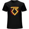 Danshaosu Twisted Sister Heavy Metal Band Vintage TS Logo Adult T-Shirt TeeCasual Round Neck T Shirt Black