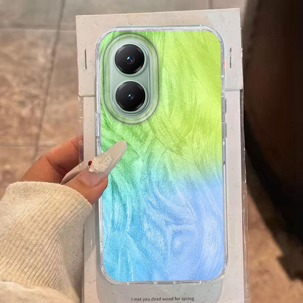 Colorful Circularl Dots Women Girls Feather Texture Phone Case for Xiaomi Poco X5 M6 Pro X6 X3 Pro NFC C75 C71 C65 C61 M5S Cover