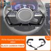 Carbon Fiber Steering Wheel Trim  For Hyundai Santa Cruz -24 Interior