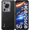 Unzerbrechliches 5G-Mobiltelefon FOSSiBOT F112 Pro 24GB+256GB 6,88” 7150mAh Robustes Smartphone Android 14 50MP Dual-SIM/NFC Schwarz
