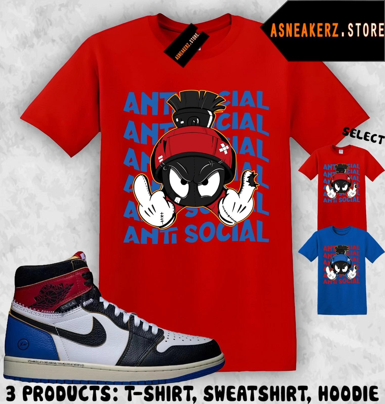 

Shirt Match AJ 1 High Fragment Union LA Sneaker Matching Tee Anti Social Marvin L