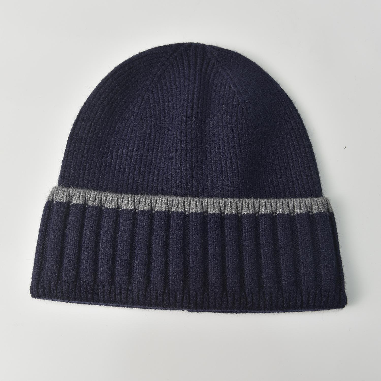 

Мужская уличная шапка для отдыха - Осенне-зимняя утолщенная черная шапка-бини, вязаная шерстяная шапка для холодной погоды с ушными клапанами для тепла и защиты 54-58cm тёмно-синий