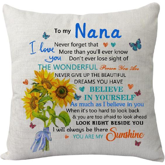 Bestie Pillowcase Gift from Best Friend, Pirational 'Never Forget That I Love You' Pillow Cover, Funny Friendship Cushion Cover for Birthday, Xmas,