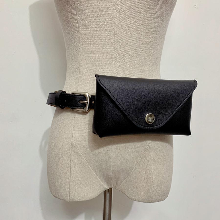 Waist Belt Bags For Women Crossbody Waist Bag Adjustable Strap Vegan PU Leather Women Messenger Handbag Fanny Pack Chest Bag sac