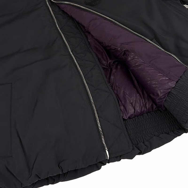 Adidas Originals FW24 PF Krátká DN Neformální Stojáček Zip Jednobarevná Teplá Péřová Bunda Dámská Bunda Černá JP1808