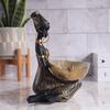 African Black Woman Tray Resin Ornament Home Decor Desktop Storage Handicraft Wholesale
