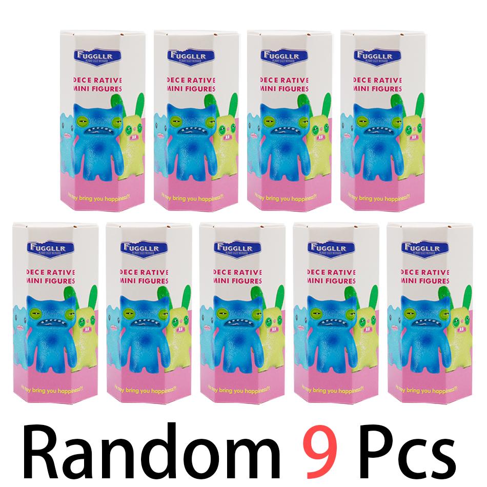 12Pcs  Original Fuggler Figure Toys Box Funny Ugly Tooth Monsters Action Figurine Collectible Model Doll Gift Kid