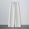 Women's Summer White High-Waist Wide-Leg Jeans: New Arrival Casual Washed Cotton Slim Fit Straight Leg Pants.