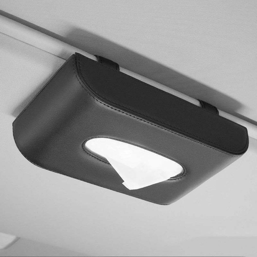 Universal Armrest Box Tissue Box Hanging Napkin Holder Durable Car Sun Visor Tissue Box  Automobile