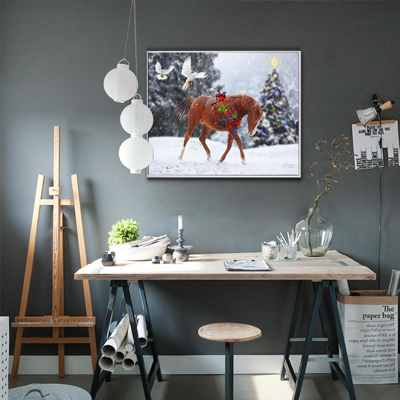 Full Drill Diamond Painting Kits Animal Handmade Gift Cross Stitch Mosaic Raccoon Diamond Art Home Decor