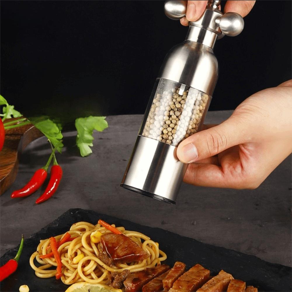 Roestvrij Staal Kraan Klep Ontwerp Pepermolen Pepermolen Fles Steak