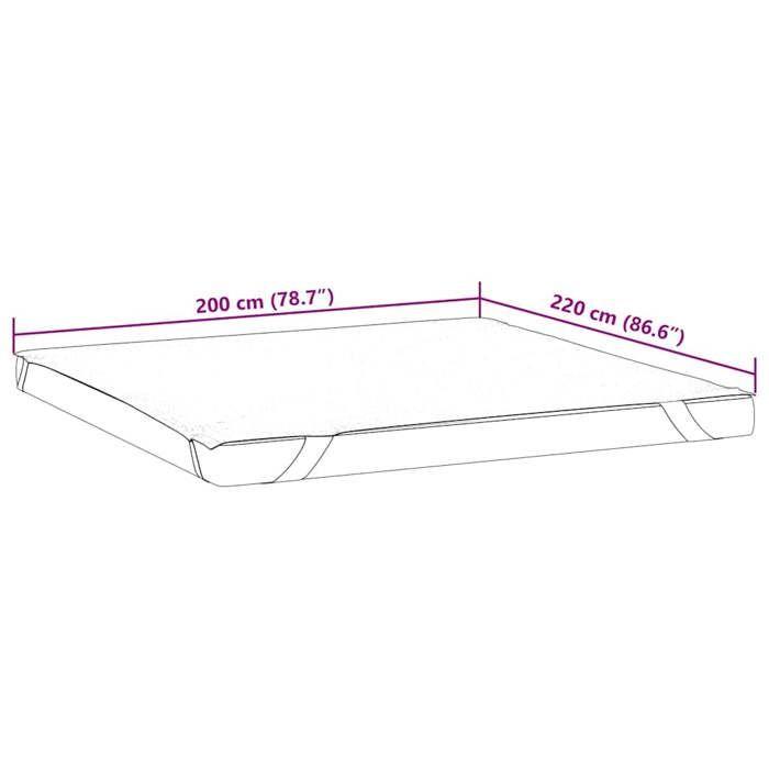 VidaXL White Mattress Protector 200x220 Cm Waterproof, Bed Sheet, Bedding, Fitted Sheet Cover, Fitted Sheet, Cover of 4100181