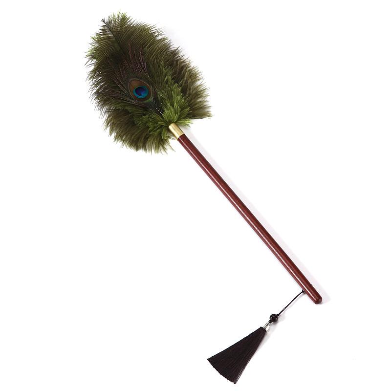 Pfauenfeder Staubwedel mit verlängerter Reichweite für Fugen