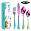 Stainless Steel Western Food Tableware Set Steak Knife, Fork and Spoon 16-Piece Set Knife, Fork and Spoon Spoon Gift Set