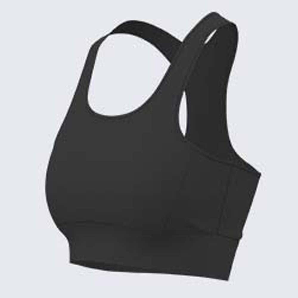 Solid Color I-shaped Sports Bra Anti-shake Design Yoga Underwear  Running