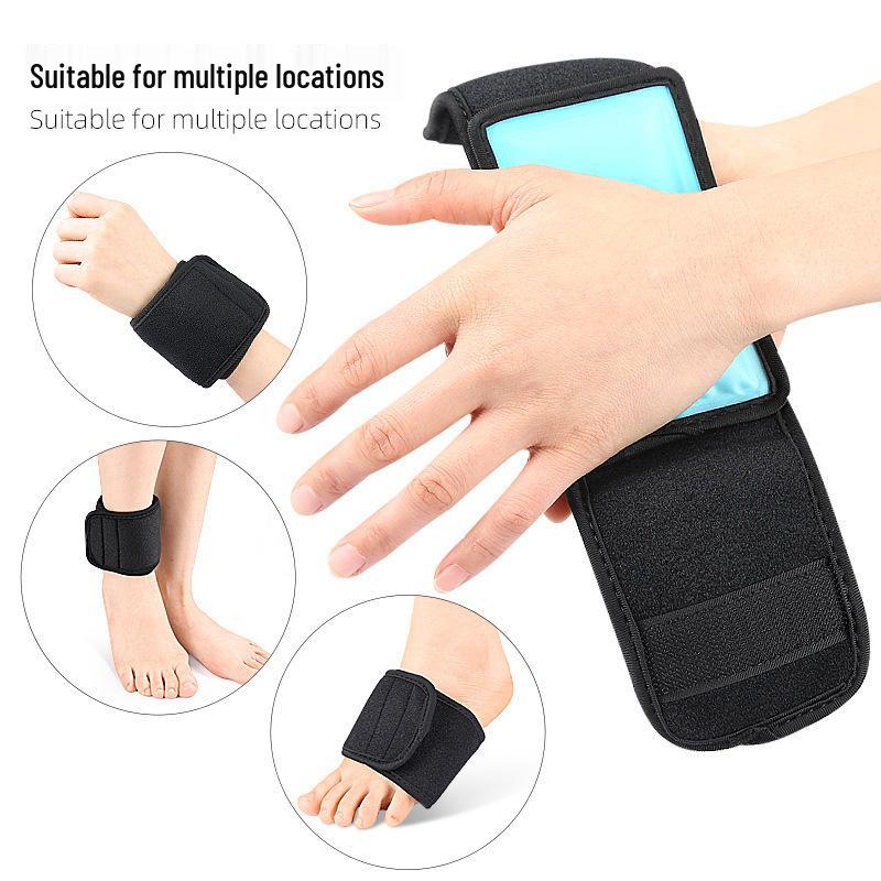Gel Ice Pack Wrist Brace & Foot Pad - Hot/Cold Compress, Multi-functional Protective Gear for Sports & Fitness.