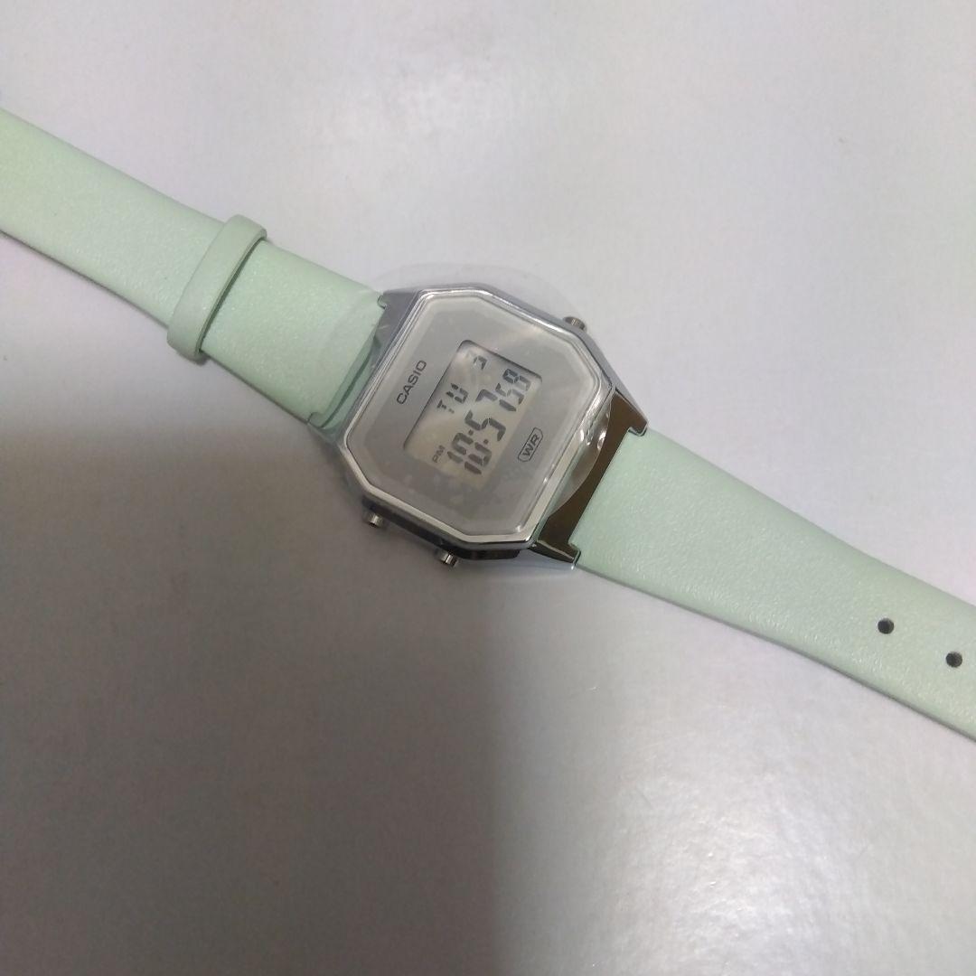 

[USED] CASIO digital watch, mint green