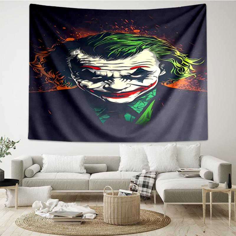 The clown's Fiery Rise Tapestry, Unique Design Tapestry, Wall Decor for Bedroom,Livingroom, Playroom,Heartwarming Fan Holiday Gifts