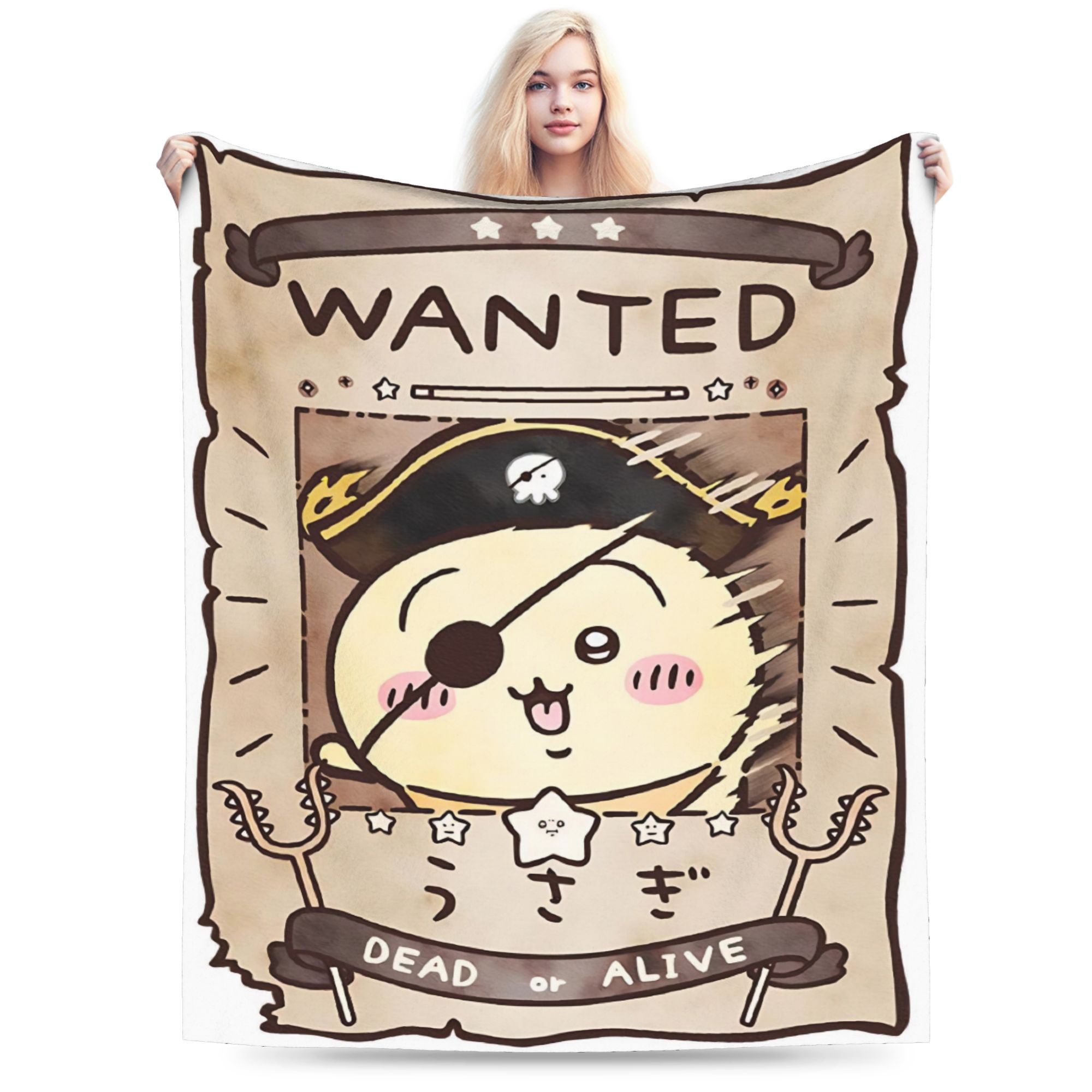 

Chiikawa Catoon Flannel Blankets Lovely Funny Throw Blankets for Bed Sofa Couch 125*100cm Bedspread 75cmx90cm