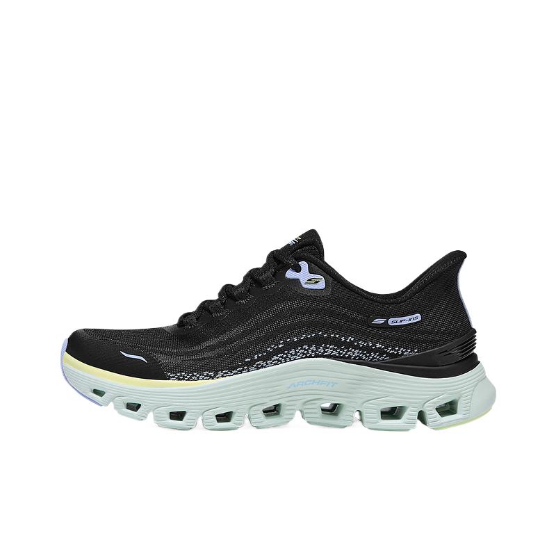 Skechers Sport Womens Mesh Lace-Up Round Toe Breathable Low-Top Training Shoes Women sneakers 150760-BKTQ 36