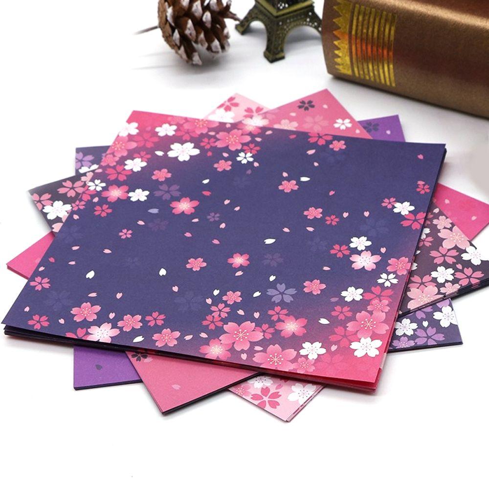 Colorful DIY Cherry Blossom Decor Kids Handmade Scrapbooking Origami Paper Craft Paper Sakura