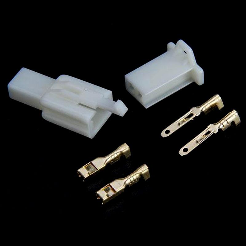 5Sets 2.8Mm Electrical Wire Connector 2P Male Female Motorcycle Terminal Plug