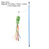 Yousheng Cat Teaser Fish Design Scratch-resistant PVC Stick Catnip Kitten Teaser Stick for Casual