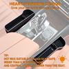 Car Seat Gap Filler Organizer Between Front Seat Car Organizer and Storage Box, Auto Premium PU Leather Console with Cup Holder