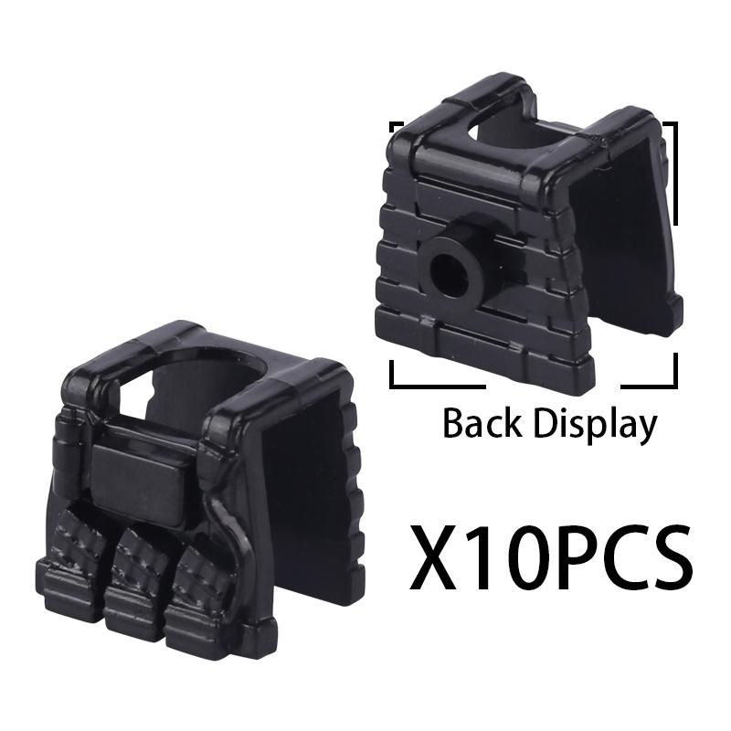 MOC Military SWAT Soldiers Building Blocks Accessories Set Medical Box Vest Backpack Bricks Kids Gift