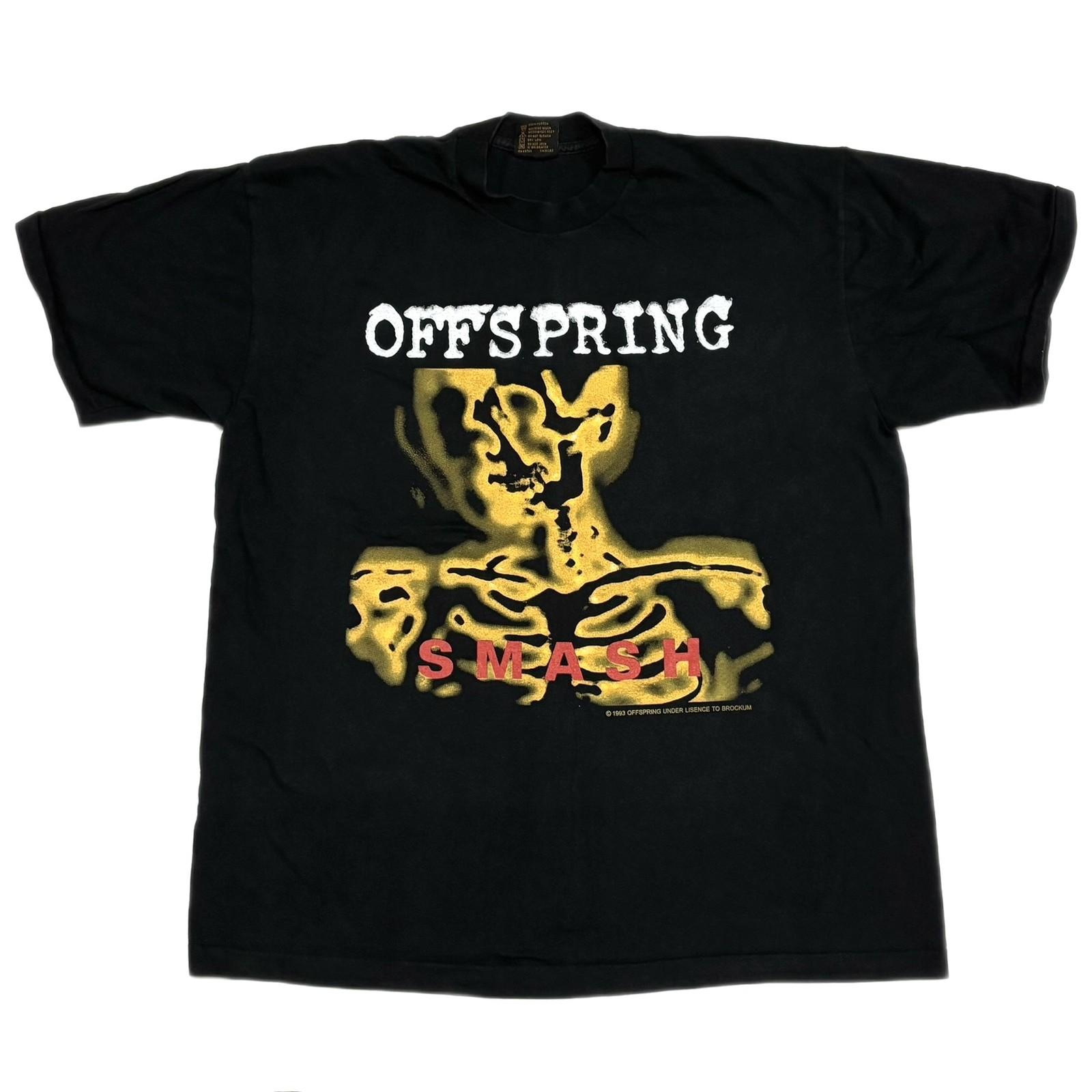 OFFSPRING SMASH Album 90s Vintage Punk Rock Band XL Single Stitch Shirt REPRINT S