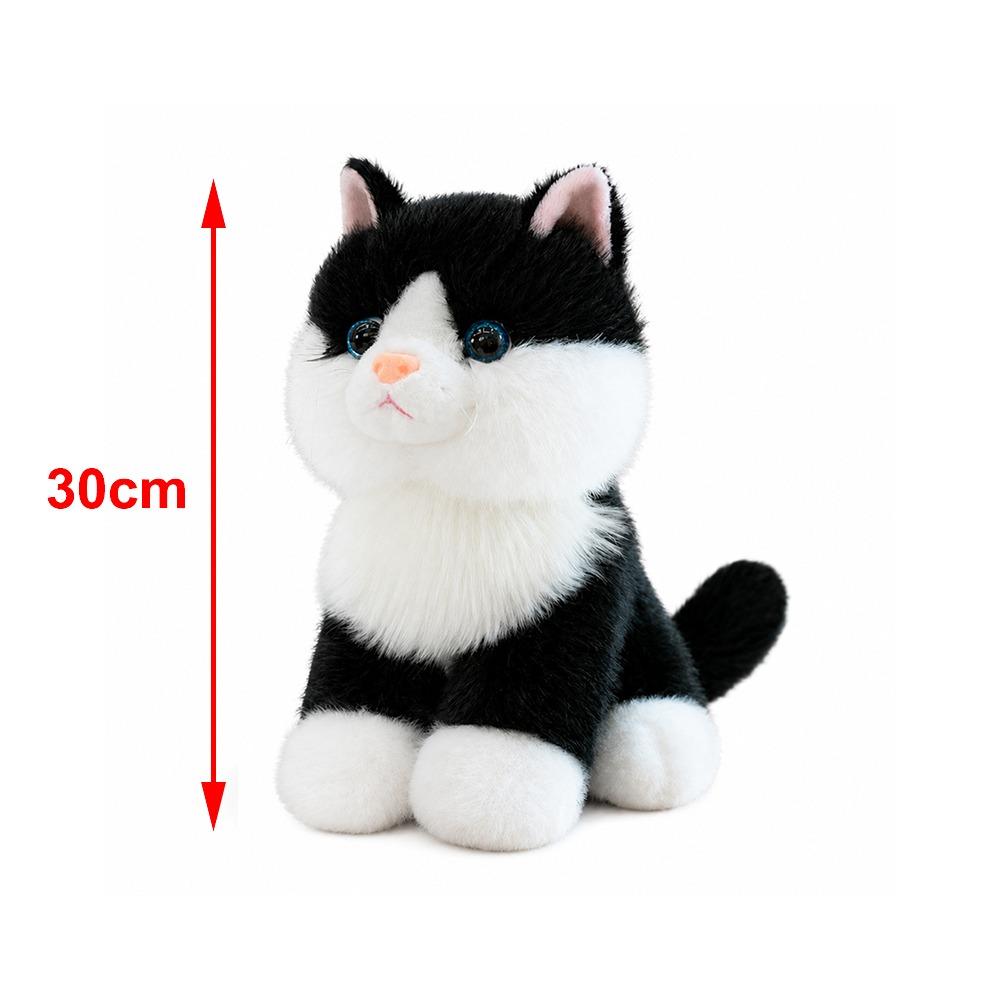 Cotton Realistic Stuffed Cat Doll Meow Sound Effect Simulated Cat Plushie  Home Decoration