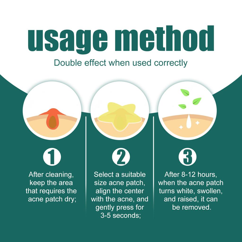 EELHOE Star Acne Patch Gentle Cleansing Lighten Acne Soothing Skin Acne Patch Facial Cleansing Treatment