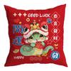 New Snake Year Decorative Pillowcase Cartoon Funny Snake Pattern Festival Decoration Cushions Cover