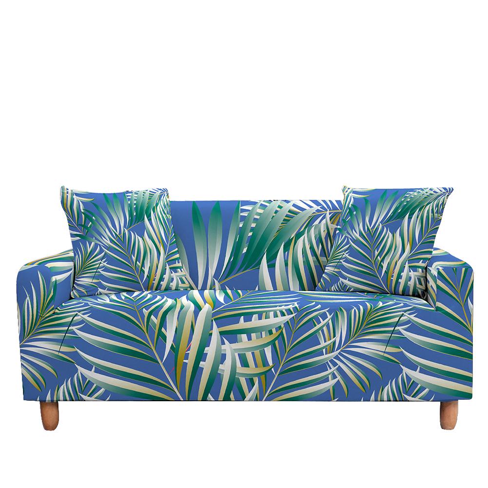 

Эластичный чехол для дивана с принтом тропических листьев и бабочек для гостиной, эластичный чехол для дивана, спандекс, Funda Sofa Housse Canap é