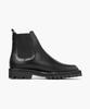 Firenze Atelier [Vibram] Double-Welt Walker Sole Square Toe Chelsea Boots 8701 [Black Fg]