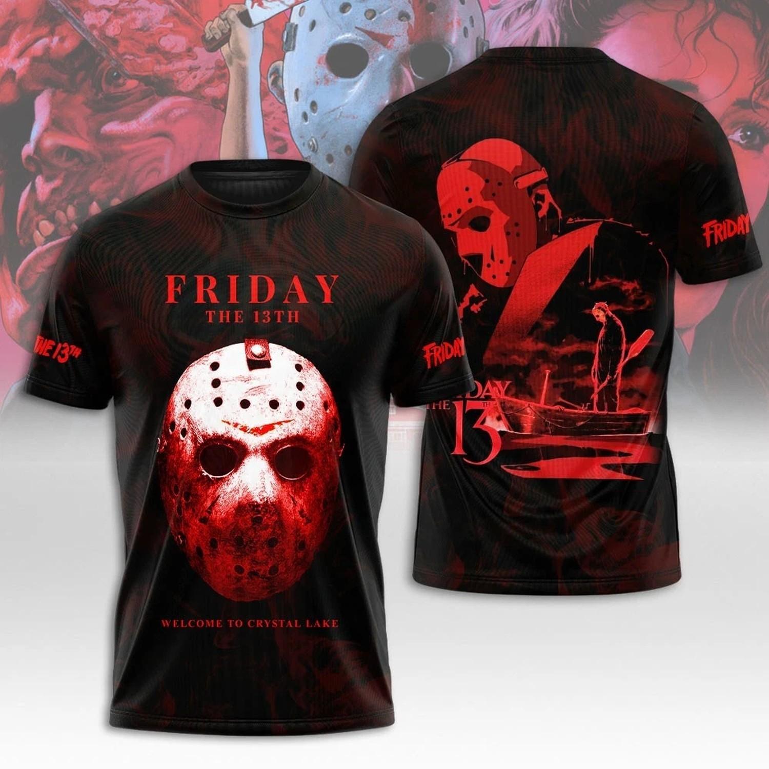 Friday the 13th 3D T-Shirt Unisex T-Shirt 3D gift for fans gift for Halloween XXL