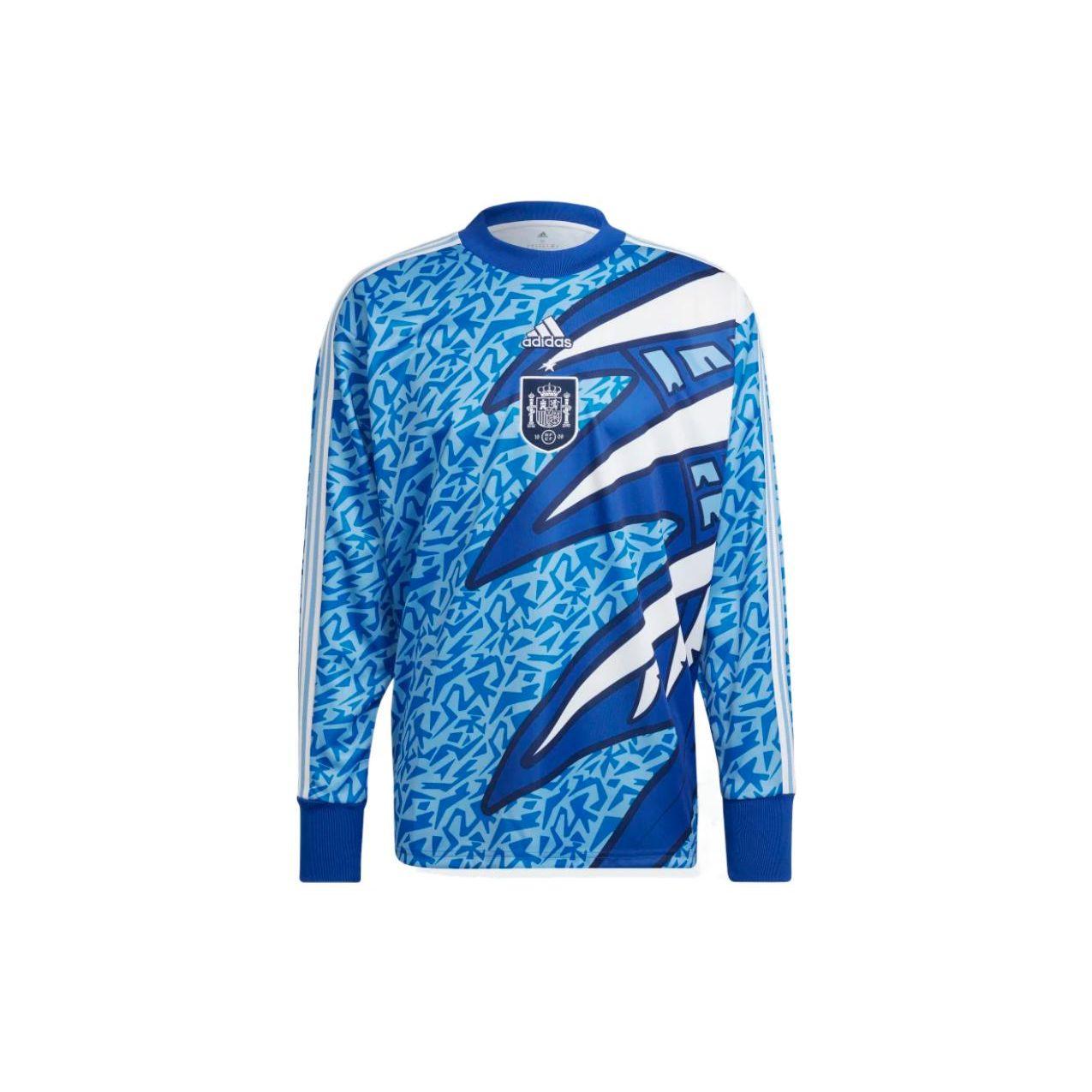 

Adidas Originals Трилистник FW22 Принт логотипа Свитшот с круглым вырезом и длинным рукавом Футбольная футболка Мужские топы Синий HE8909 M