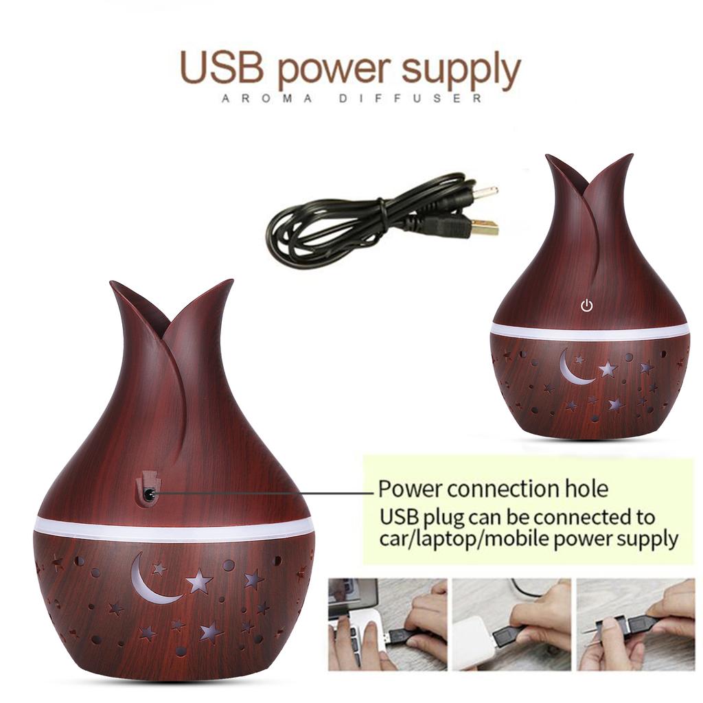 YX-188X 300ml Humidifier Colorful LED Lamp Large Capacity USB Air Diffuser Mist Maker for Home Office Car Air Humidifier Night Light