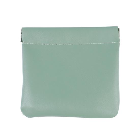 Snap Closure Pouch Faux Leather Mini Cosmetic Bag Waterproof Self-Closing Organizer Pouch for Coin