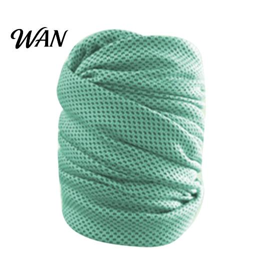 Outdoor Running Sweatband Sports Cooling Wristband, Quick Drying Sweat Absorption Sweatband, Breathable Towel Moisture-wicking Wristband Neck зелёный
