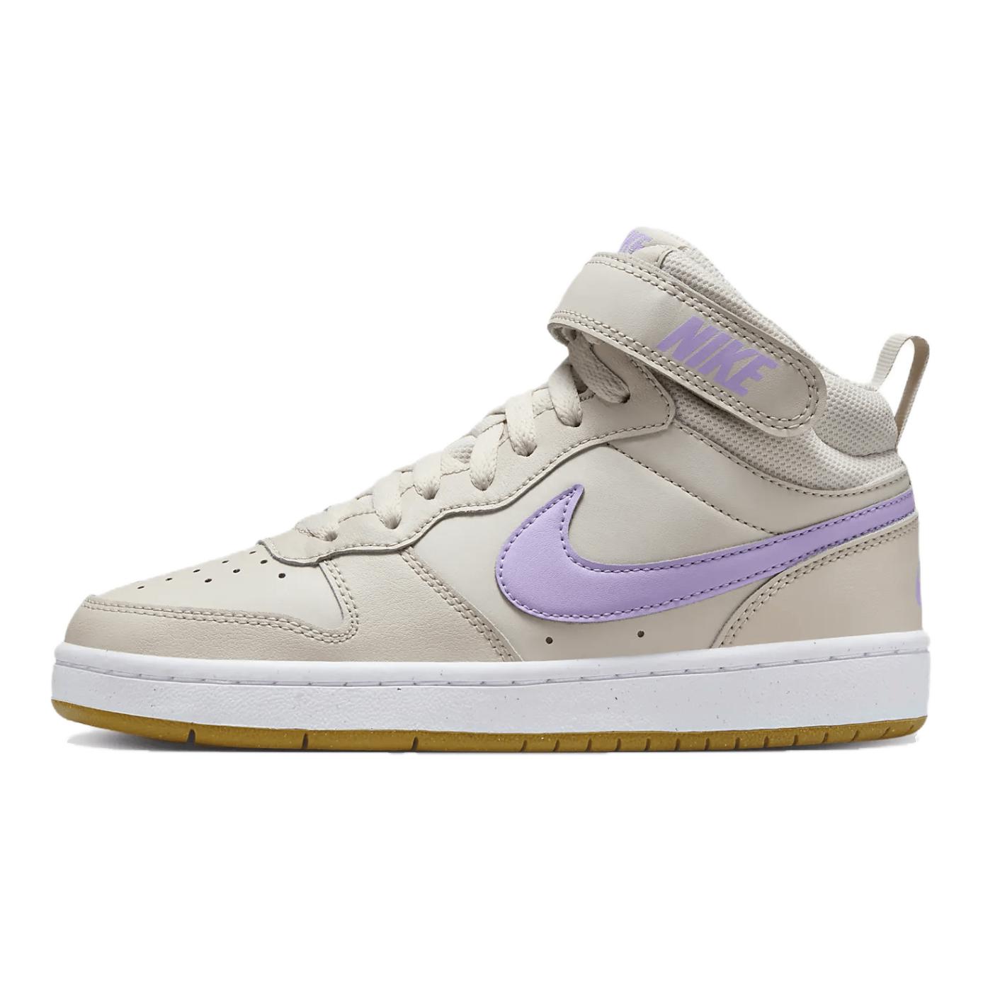 

Nike Court Borough Mid 2 GS Lilac Bloom Kids Sneakers Brown Light-Orewood-Brown Bronzine CD7782-114 35.5