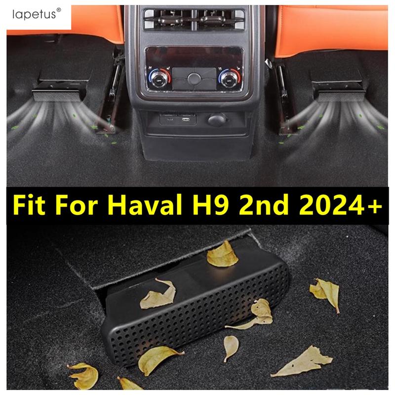 Fit For Haval H9 2nd 2024 2025 Car Seat Under Floor Air AC Outlet Vent Protection Anti Blocking Dust Cover Interior Accessories