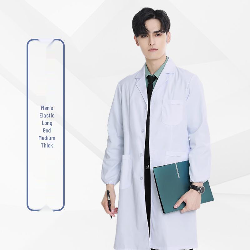 Unisex White Coat for Doctors, Students, and Laboratory Professionals - Long and Short Sleeve Options